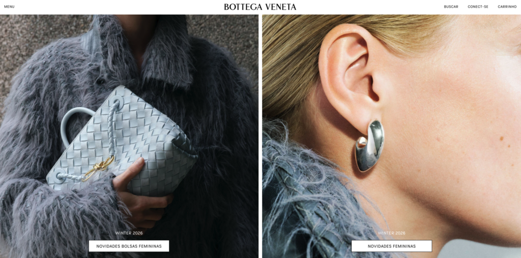 Aesop homepage with serif typography, a warm palette, and product photography
